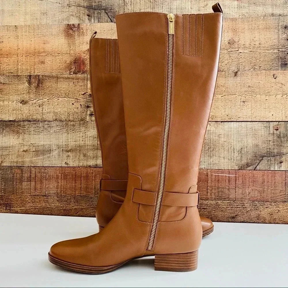 Micheal Kors Hamilton Padlock Knee Length Boots - Picture 2 of 7